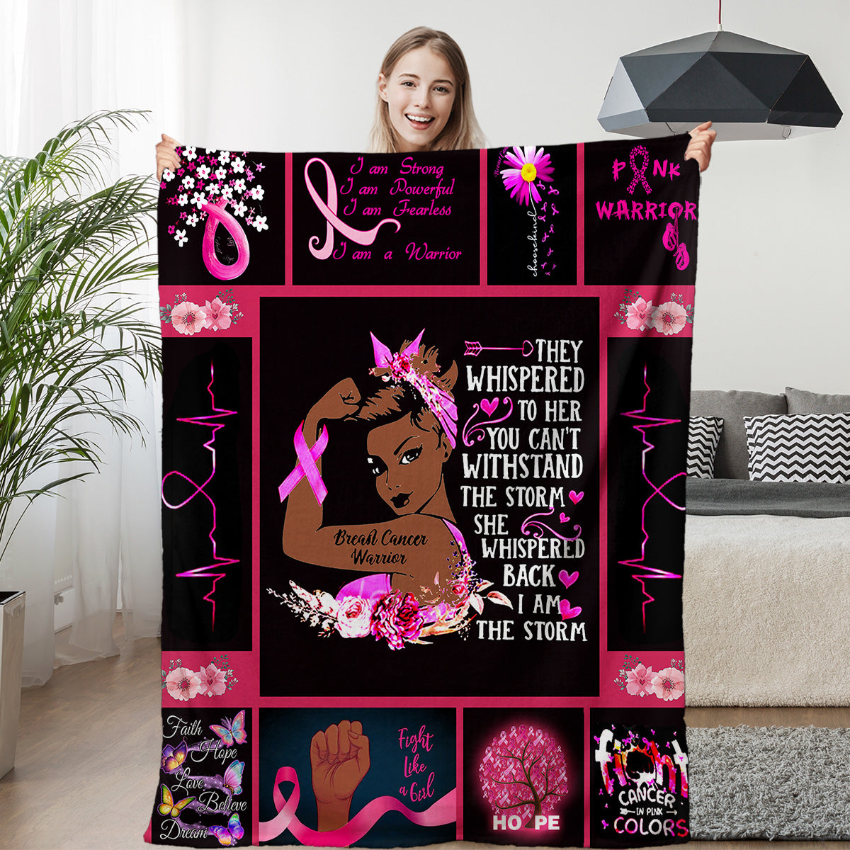 African American Fleece Flannel Blanket For Kids Girls Boys Fluffy Cozy Black Afro Fleece Blanket For Sofa Couch Travel