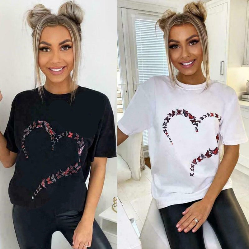 Heart print top