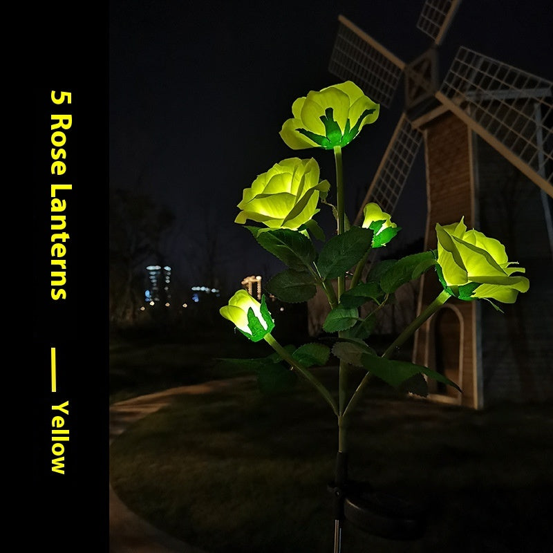 Color LED Solar Lawn Lamp Courtyard Ground Lamp