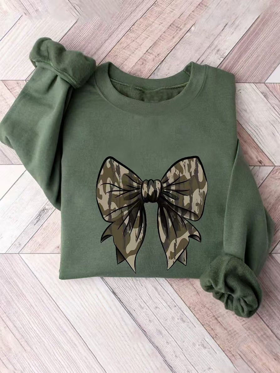 Leopard Print Stud  Bow Printed jumper dress
