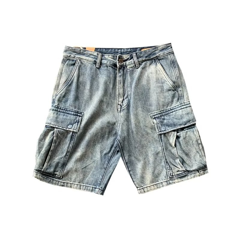 Pocket Denim Shorts Men