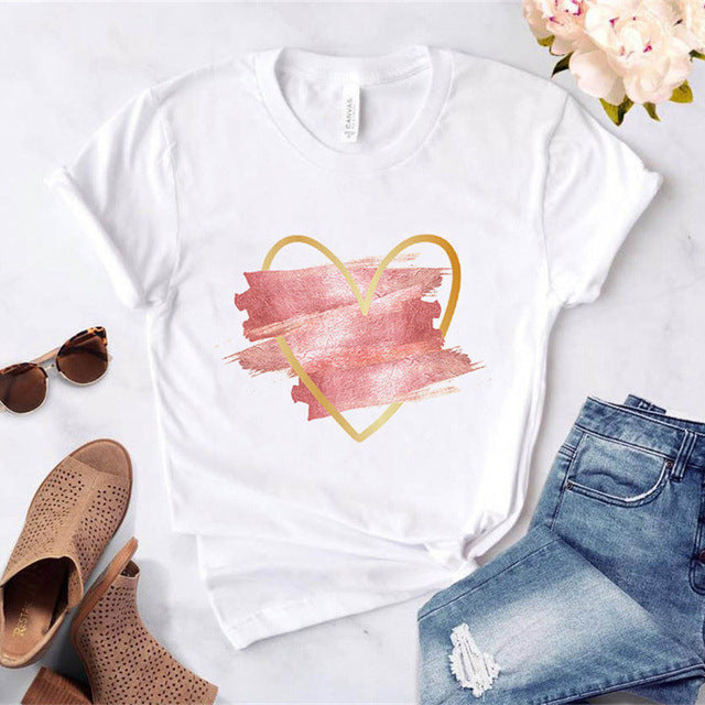 Women's Loose Round Neck Short Sleeve Top