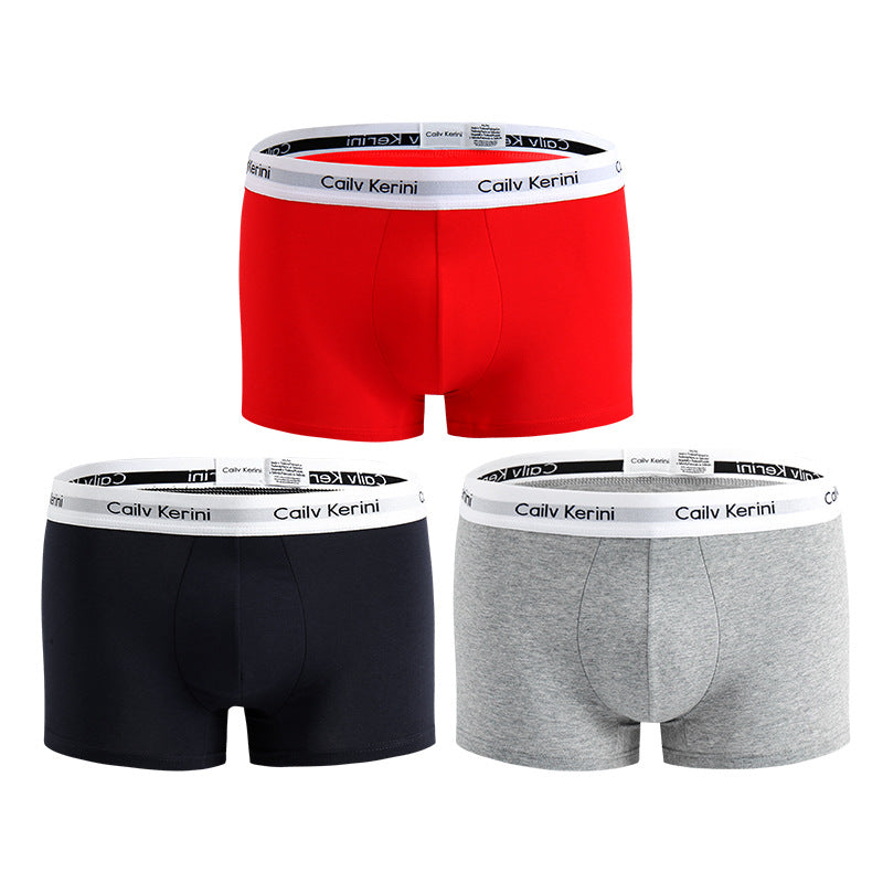 Men's Pure Cotton Boxer Brief Underwear Breathable