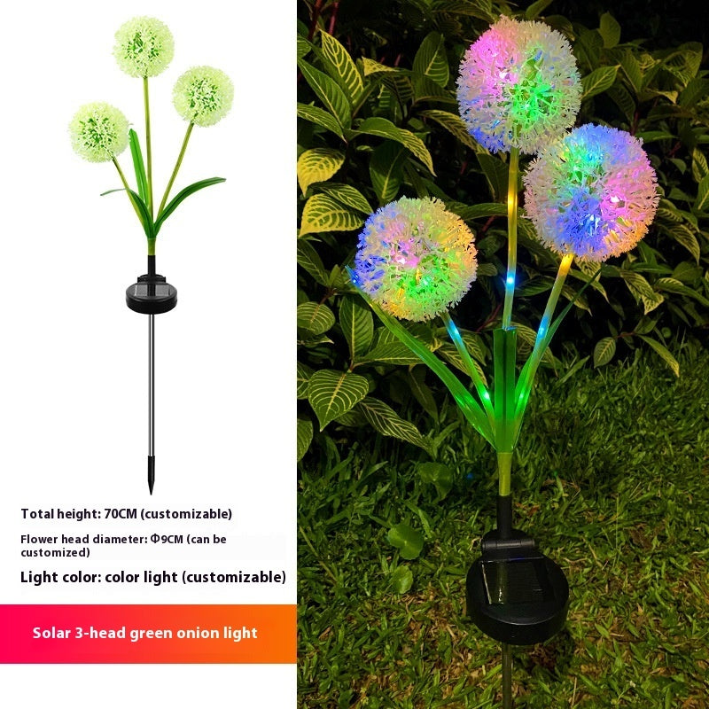 Color LED Solar Lawn Lamp Courtyard Ground Lamp