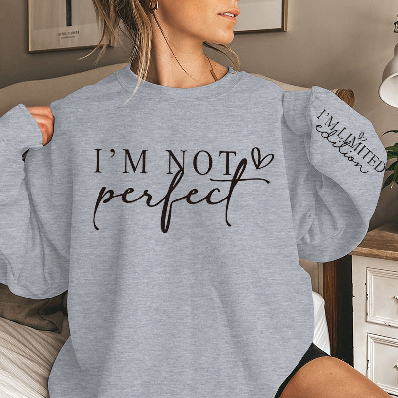 Cross-border Women's Fashionable Letter Printed Sweater