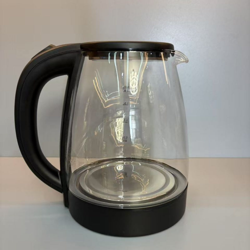 2L Electric Kettle Fast Boil Quiet Glass Kettle 360 Blue LED Boil-Dry Protection