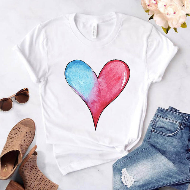 Women's Loose Round Neck Short Sleeve Top