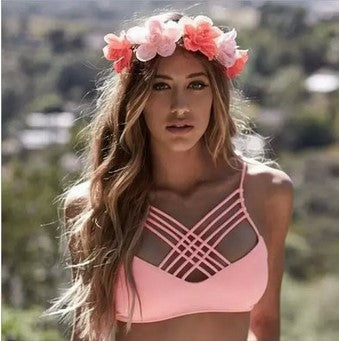 Halter bikini swimsuit
