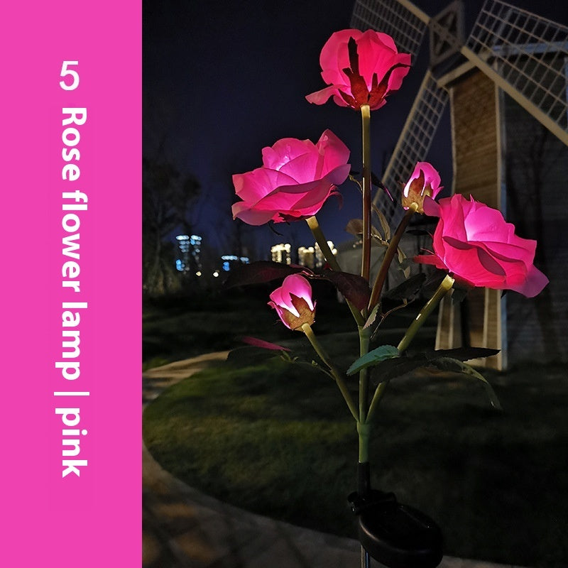 Color LED Solar Lawn Lamp Courtyard Ground Lamp