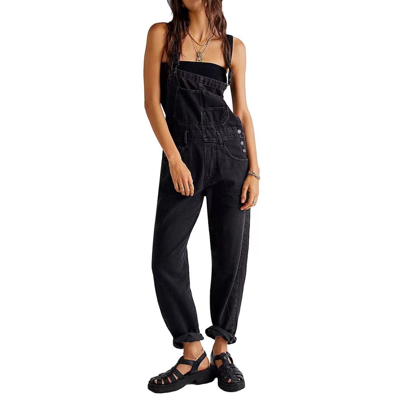 Chloe High-Waisted Jumpsuit with pockets