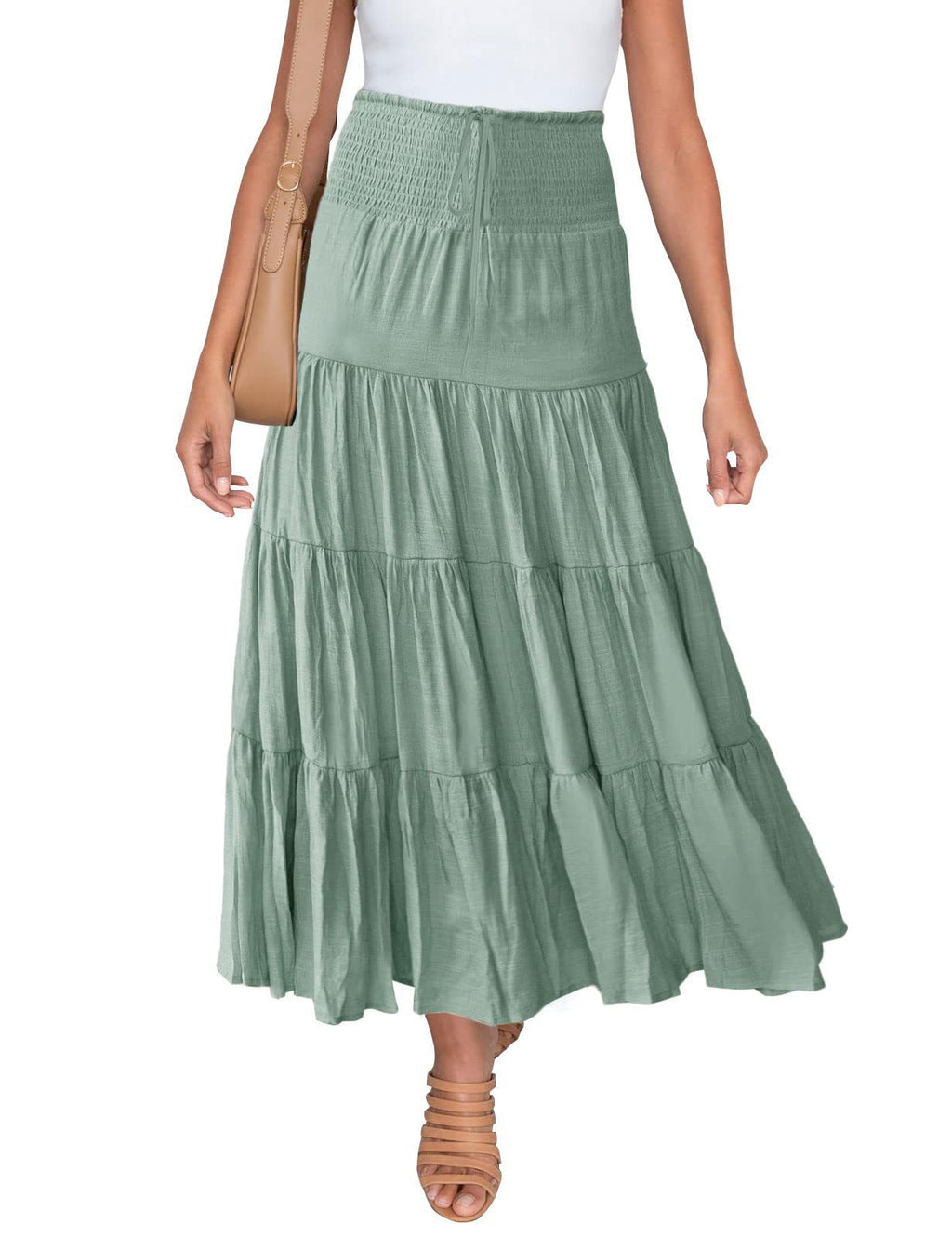 High Waist Bohemian Long Skirt
