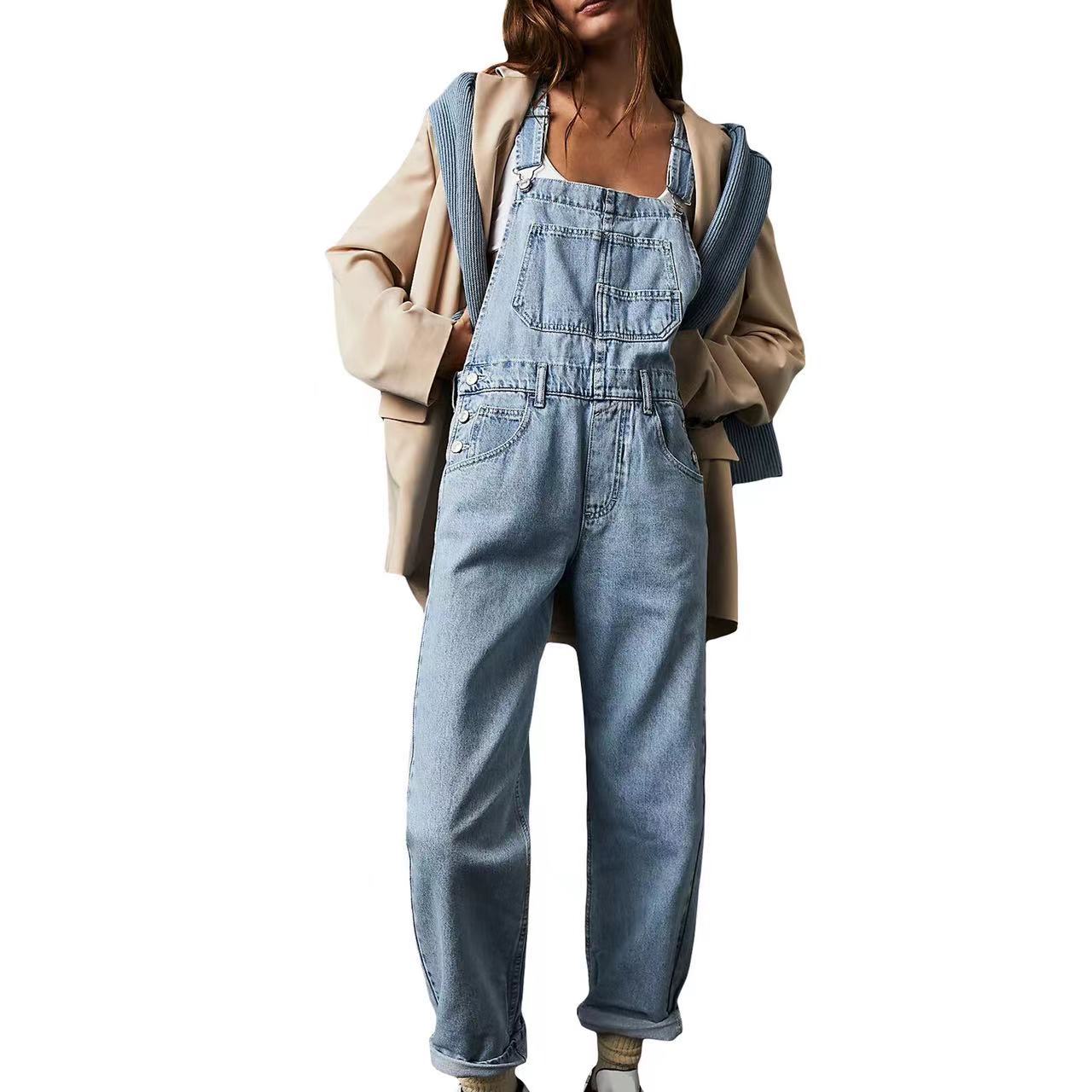 Chloe High-Waisted Jumpsuit with pockets