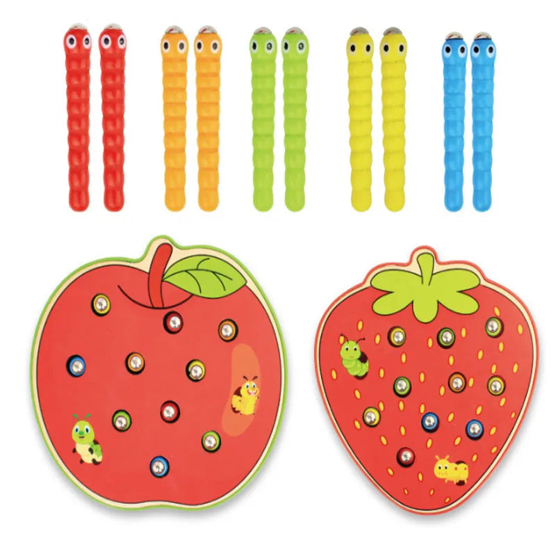 Baby Toys Wooden Catching Worms