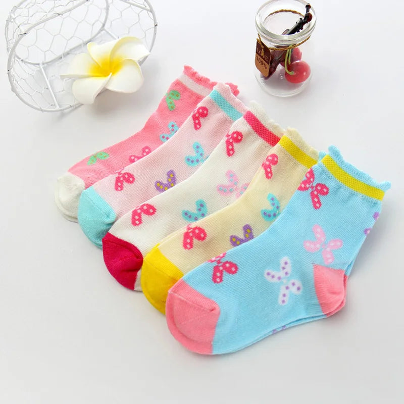 5 Pairs of  girls socks