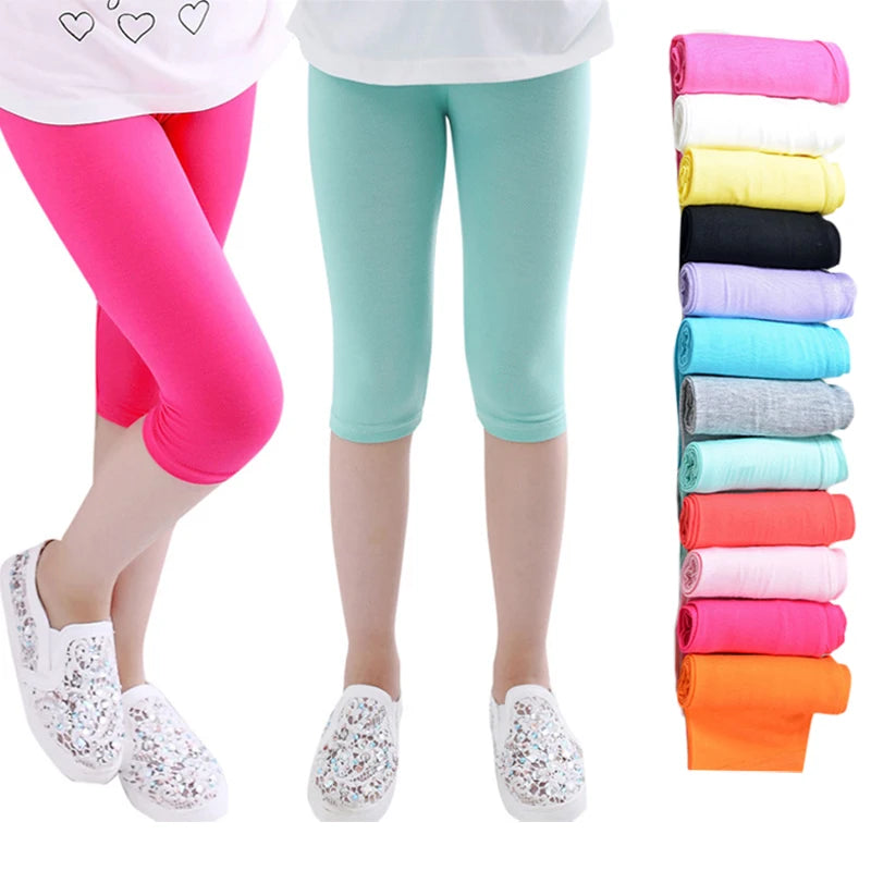3-10years Girls Knee Length leggings