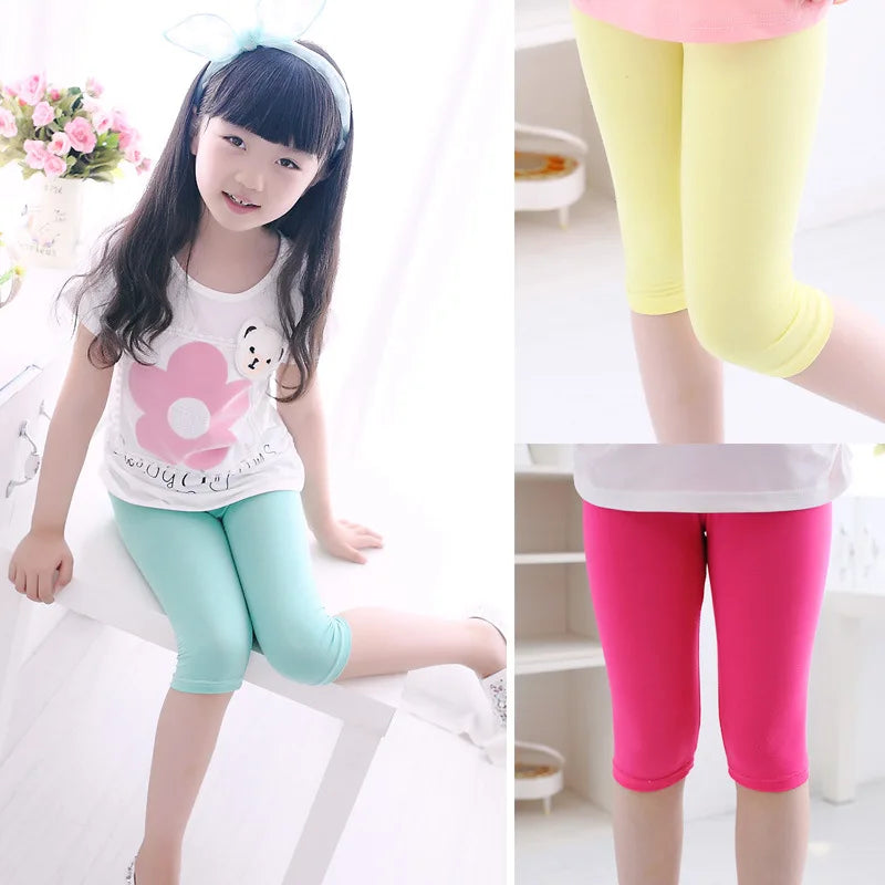 3-10years Girls Knee Length leggings