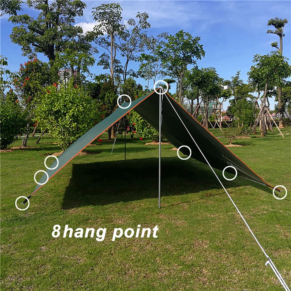 Awning Waterproof Tarp Tent Shade Ultralight Garden Canopy