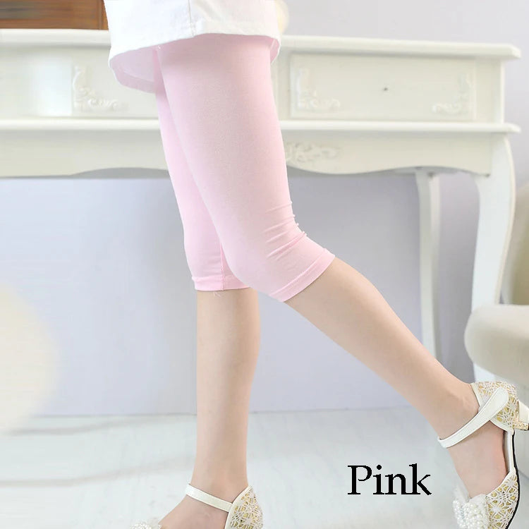 3-10years Girls Knee Length leggings
