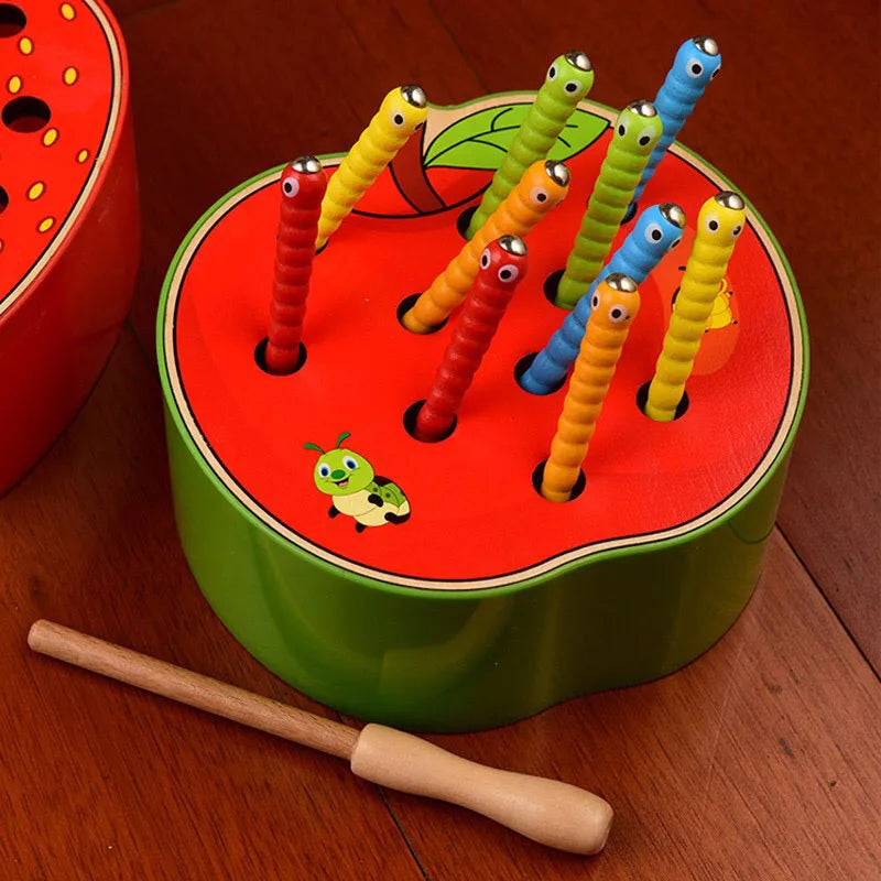 Baby Toys Wooden Catching Worms