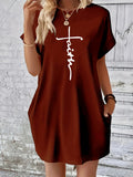 Faith Short Sleeve Pocket Dress