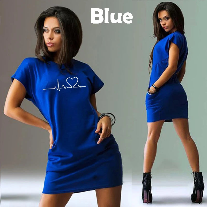 Pulse Heart Midi Dress