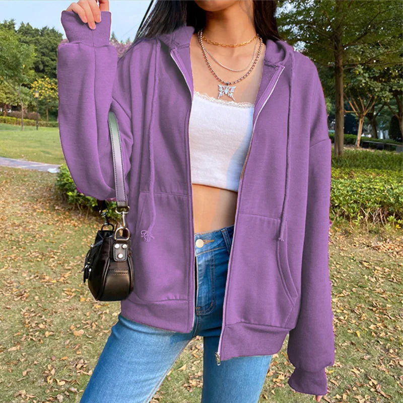 Drawstring Pockets Loose jackets
