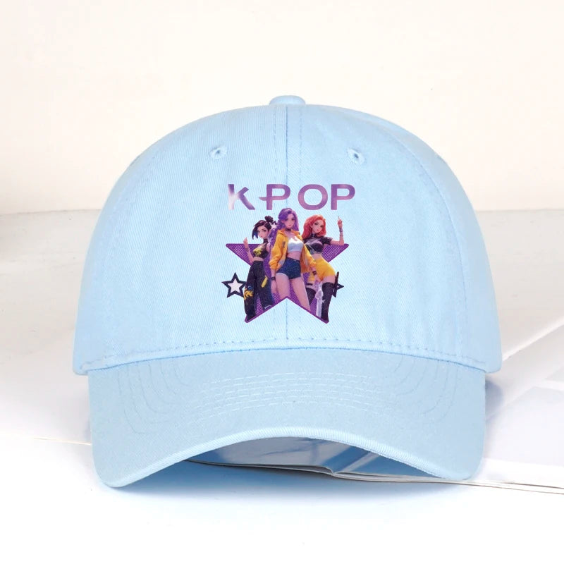 K-POP Cartoon Girl Group Star