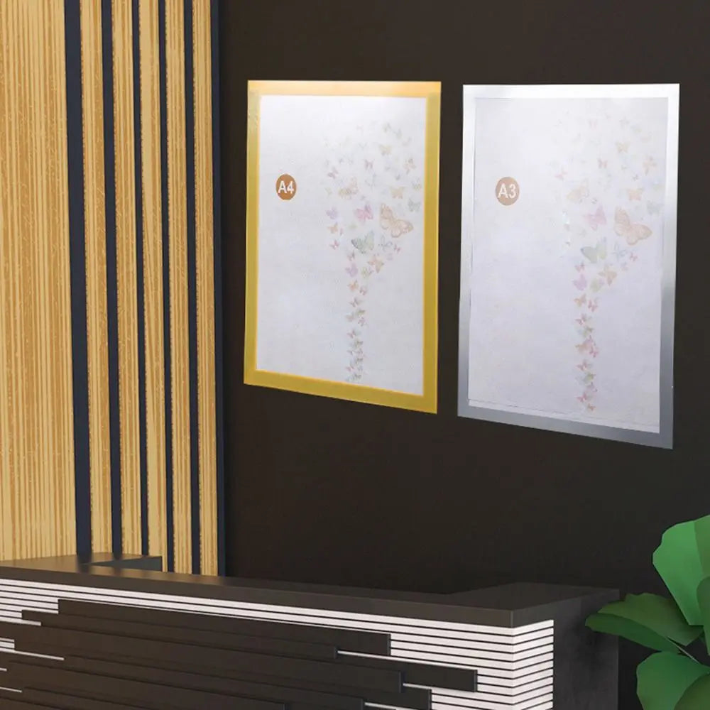 A4 Magnetic Photo Frame Magnetic Display Board Self Adhesive Soft Picture Frame Document Canvas Painting Shop Window Advertising
