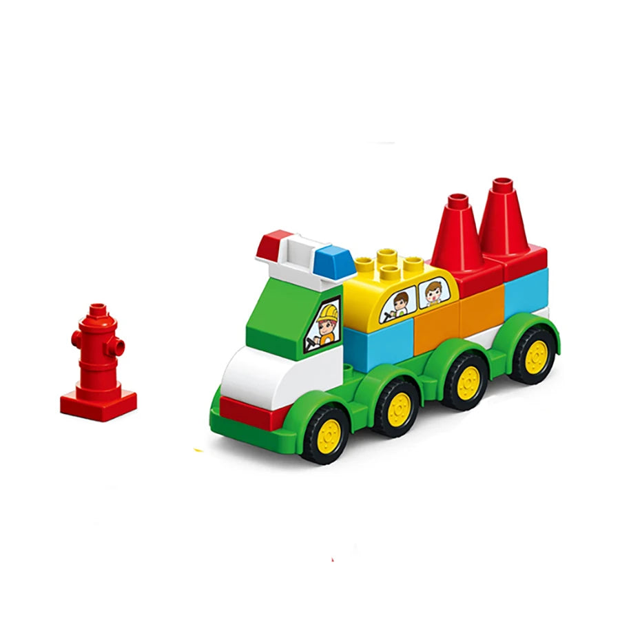 140Pcs Large Particles Duploed Car