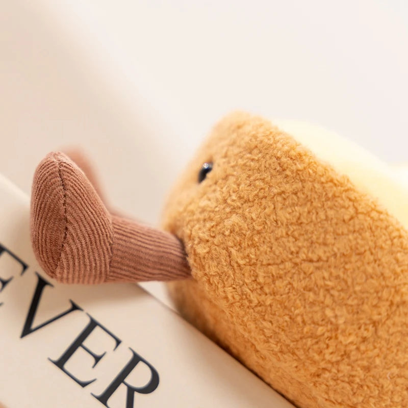 Cute Strawberry/Lemon Tart Plush Toy Soft Stuffed Dessert Doll Kawaii Smiling Food Toy for Kids Birthday Xmas Gift Home Decor