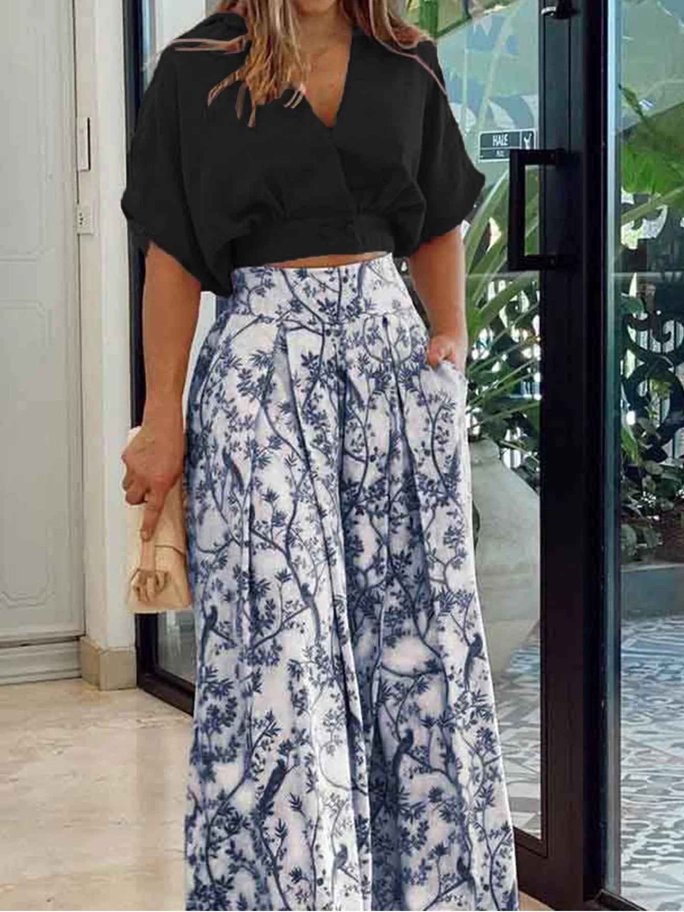 2pc crop top & summer flares