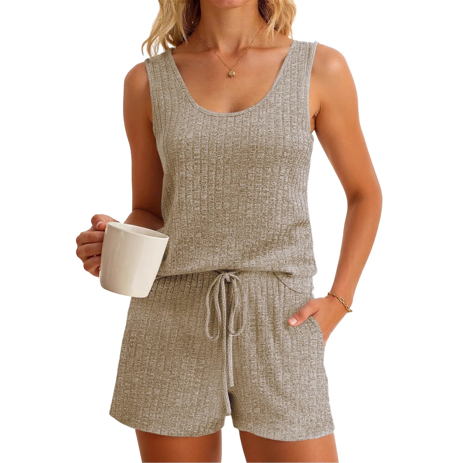 Vest and shorts 2pc set