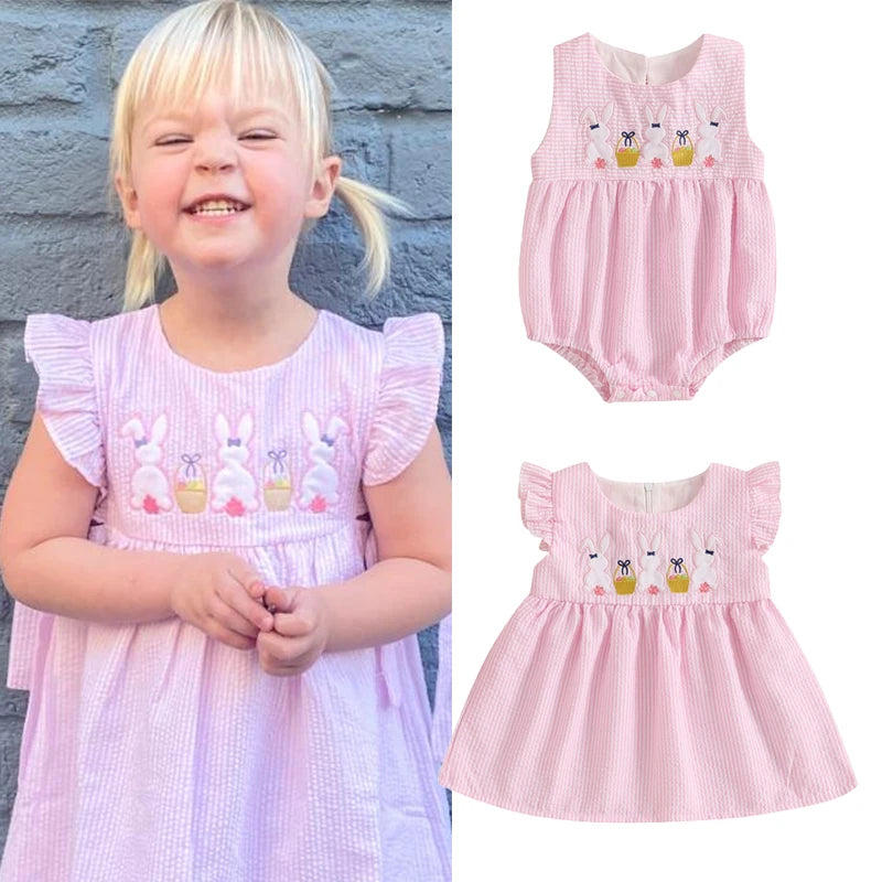 Girls Summer Easter Dress/Romper