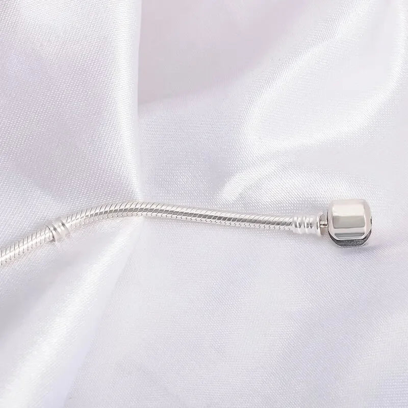 925 Silver Charm Bracelet Soft Smooth