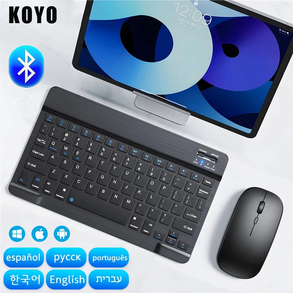 Bluetooth Keyboard  Wireless Mouse
