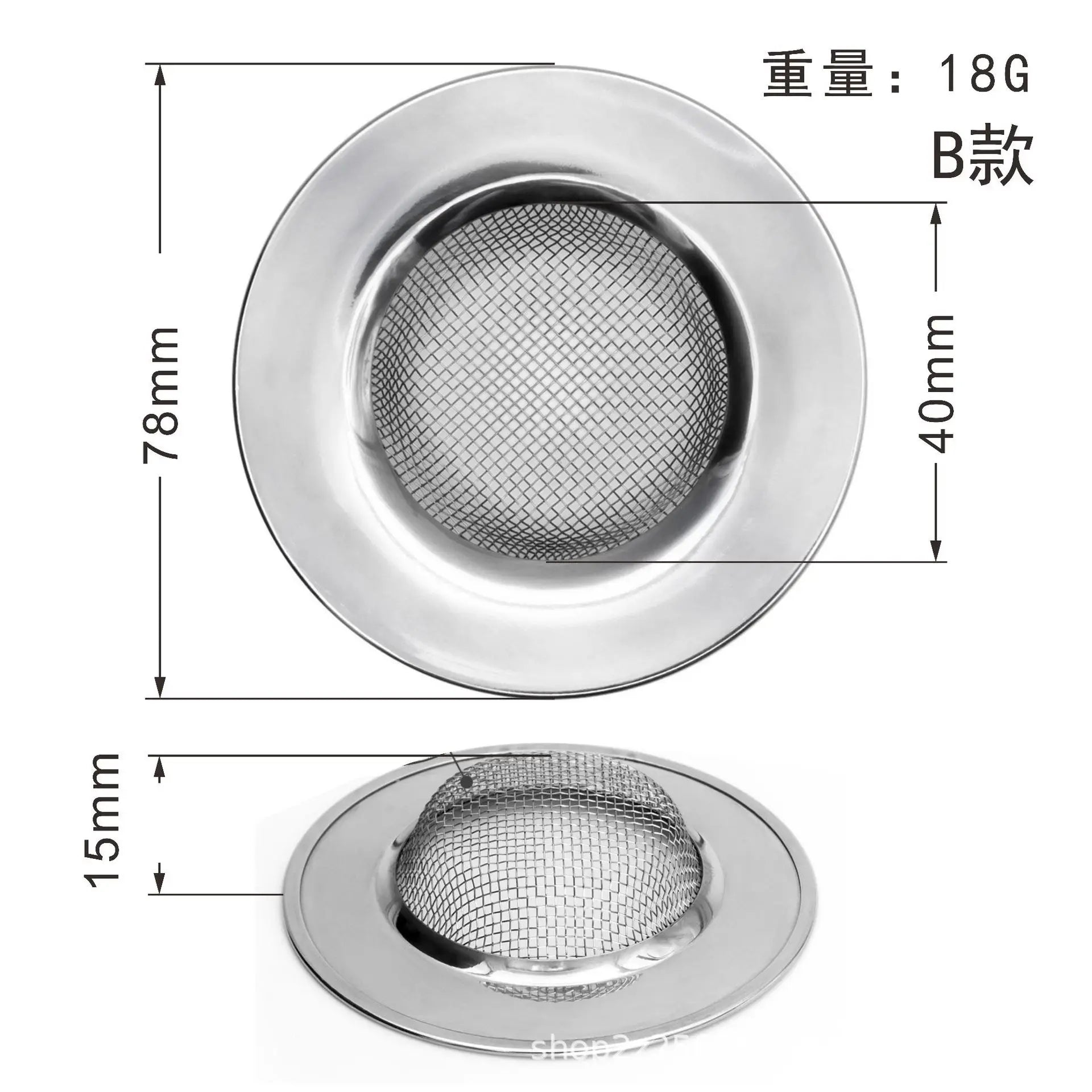 Kitchen Sink Filter Stainless Steel Sink Sewer Mesh Strainers Kitchen Tools Bathroom Floor Drains Hair Catcher Waste Plug Filter