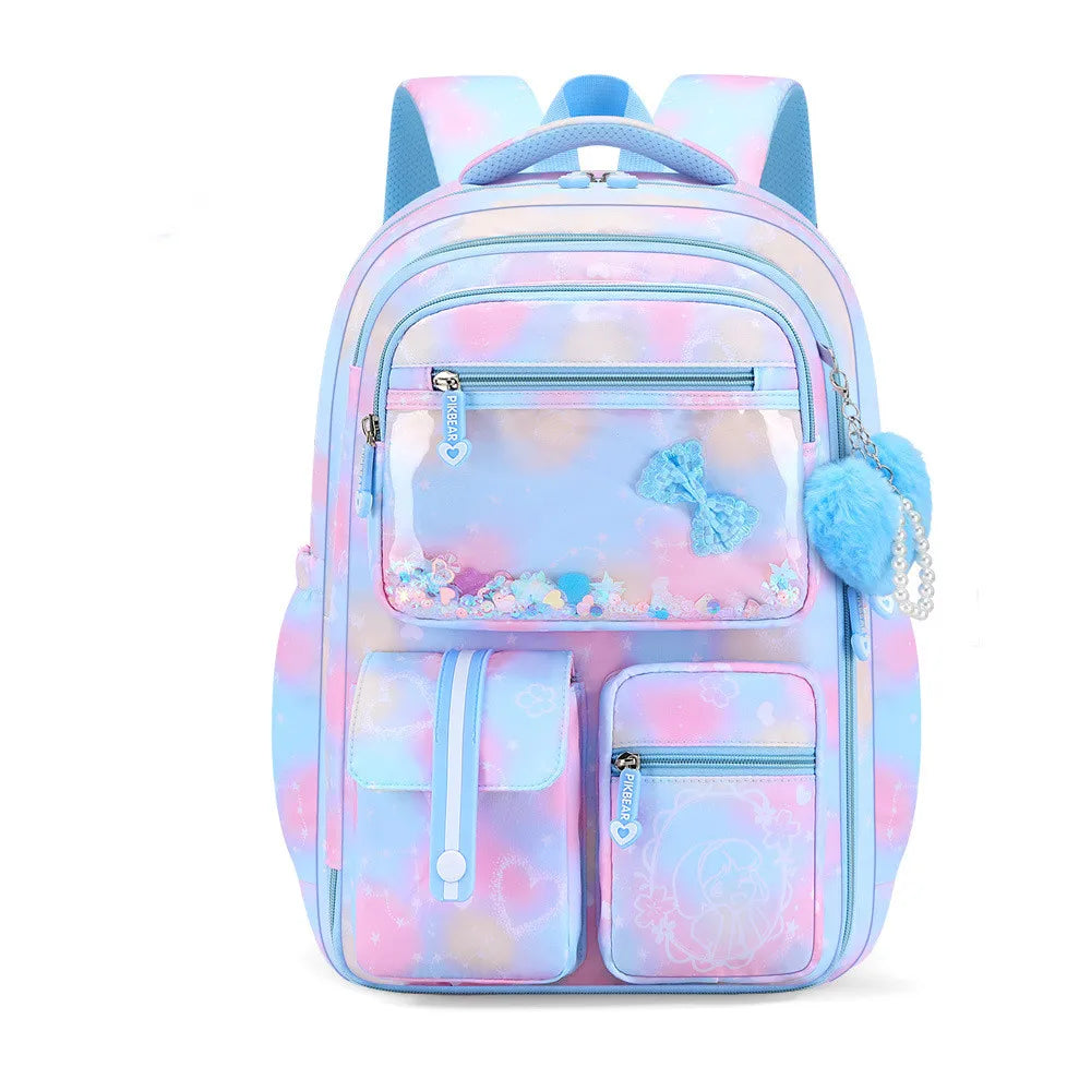 Fashion Love Pendant 3-Piece Set School Backpack