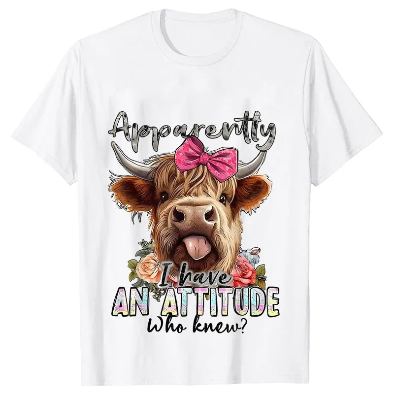 Highland Cow Print T-Shirts