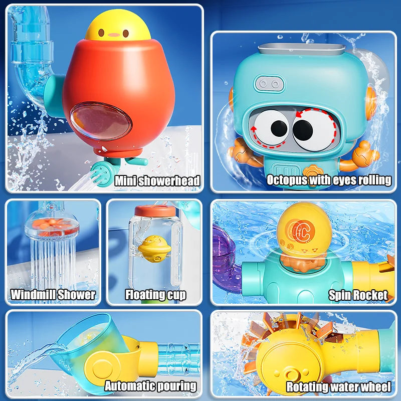 Baby Bath Toys with Strong Suction Cups