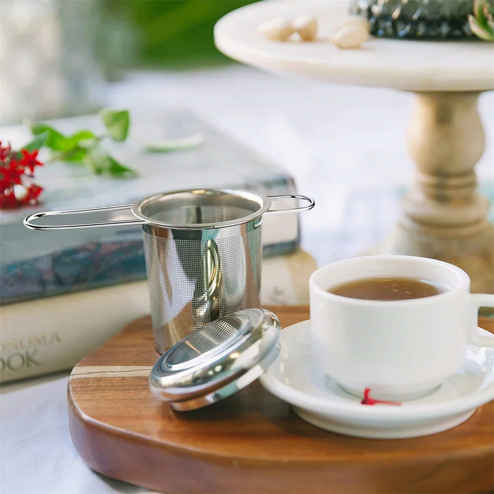 Stainless Steel Mesh Tea Infuser with Lid