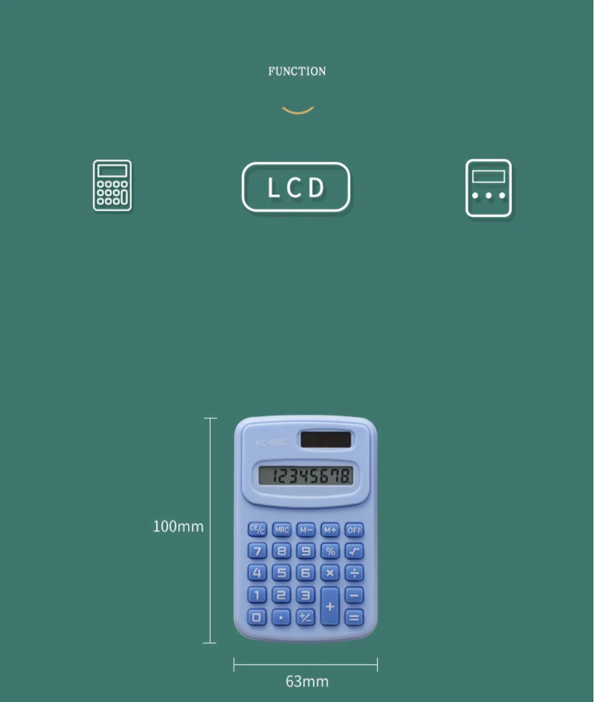 Cute Mini Fresh Solar Calculator