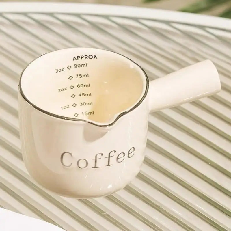 Ceramic Coffee Measuring Cup with Scale