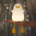 LED Night Lamp Bird/Duck/Rabbit Cartoon Silicone/Wooden Sleeping Light USB Rechargeable TouchSensor Bedroom Bedside Lamp For Kid