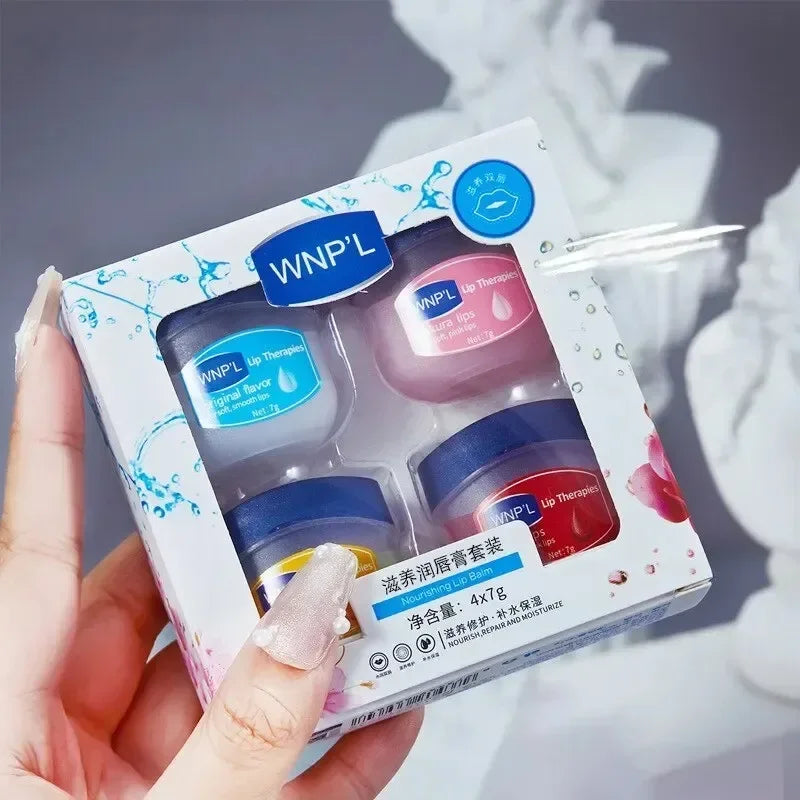 SET Moisturizing Lip Balm Set Whitening Moisturizing Base Natural Plant Base Moisturizing Crack Lip Care Jelly Moisturizer