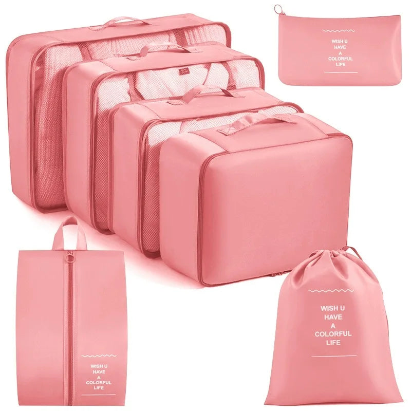 7/8/9-piece Set Travel Storage Bags