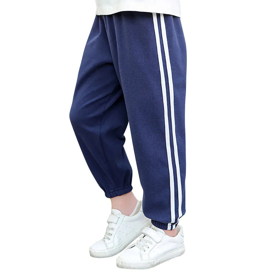 Kids Sports Pants Stylish Comfortable Unisex Children Lounge Pants Boy Girl Daily Wear Outdoor Play and School Casual Trousers