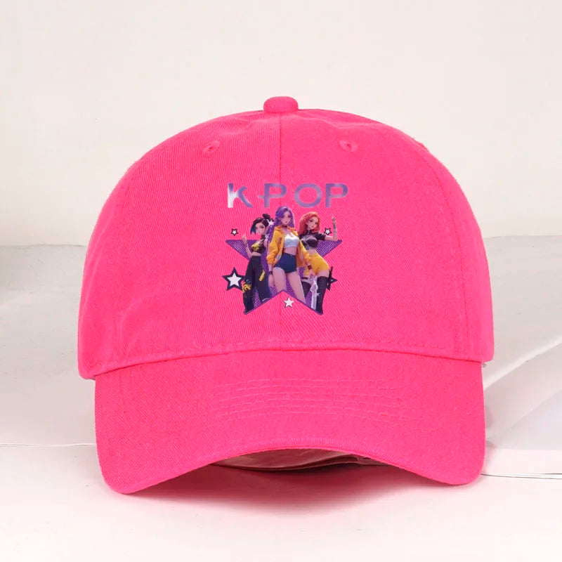 K-POP Cartoon Girl Group Star