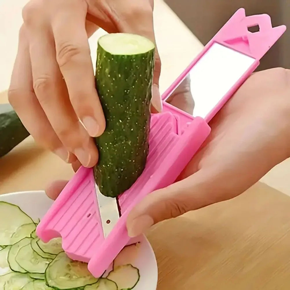 Ultra Thin Cucumber Slicers With Mirror For Mask Beauty Slicer Cucumber Sharpener Peeler Kitchen Fruit & Vegetable Tools Knife