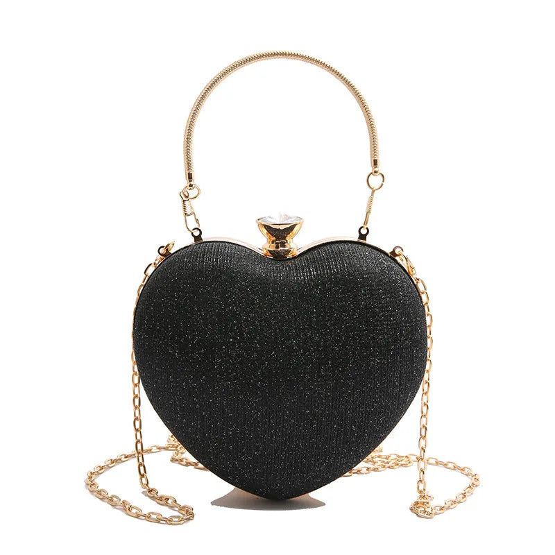 Peach Heart-shaped Evening Bags