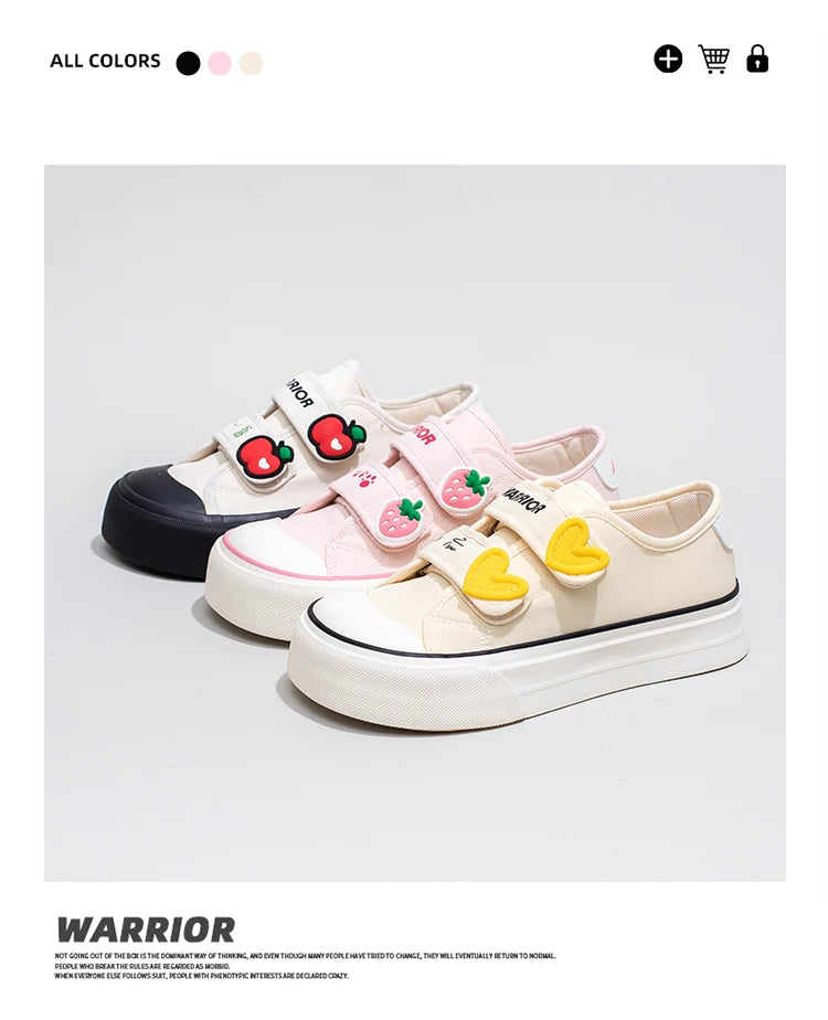Strawberry Powder Canvas Shoes